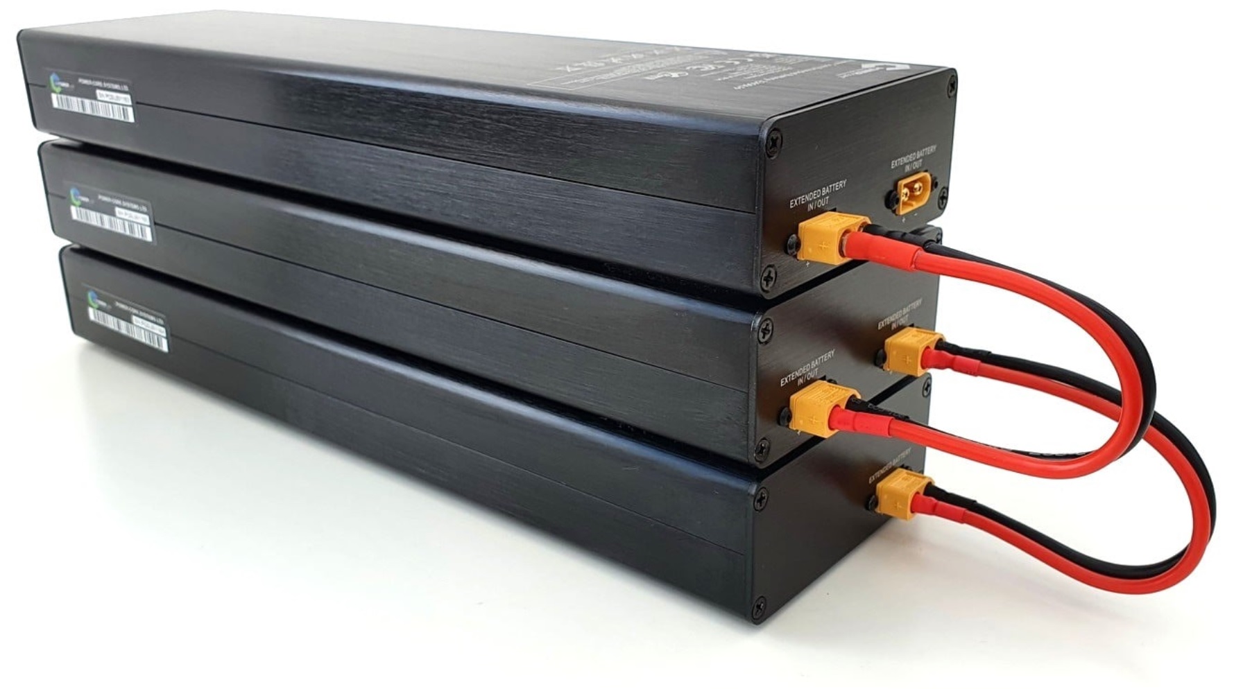 Plusieurs batteries d’extension connectées